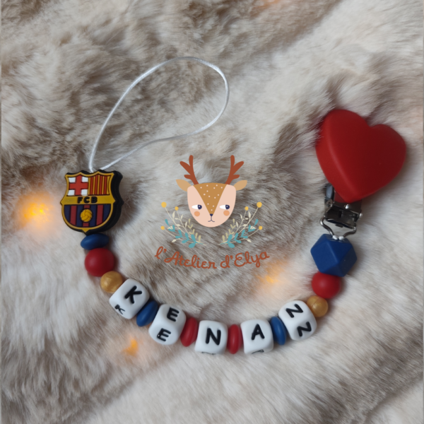 Attache Tétine FC Barcelone - Plusieurs modèles