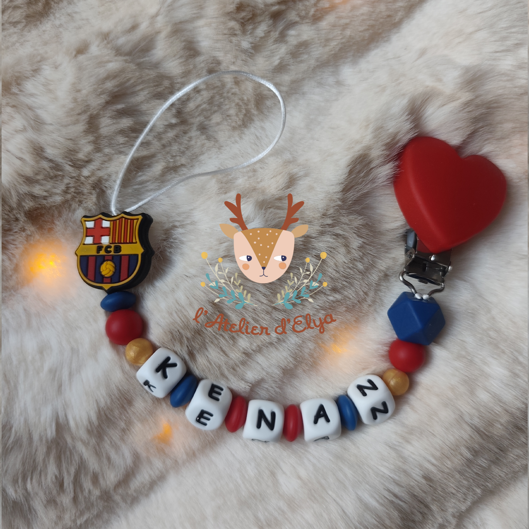 Attache Tétine FC Barcelone - Plusieurs modèles