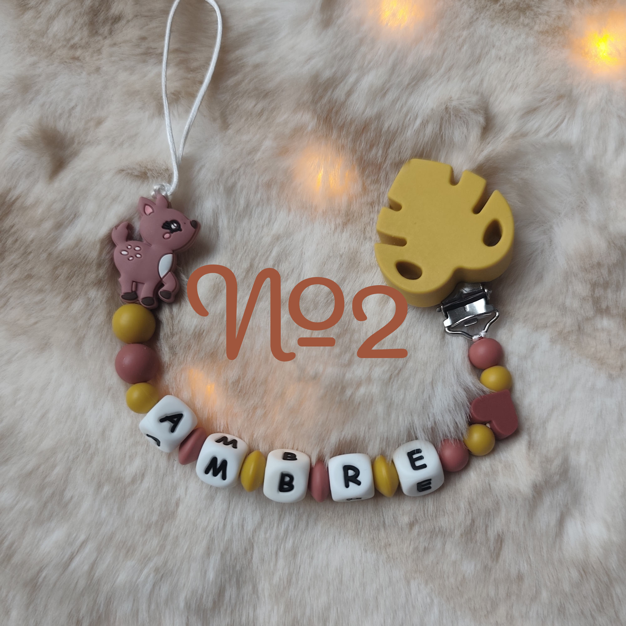 Attache Tétine Biche Personnalisé - Plusieurs modèles – Image 3