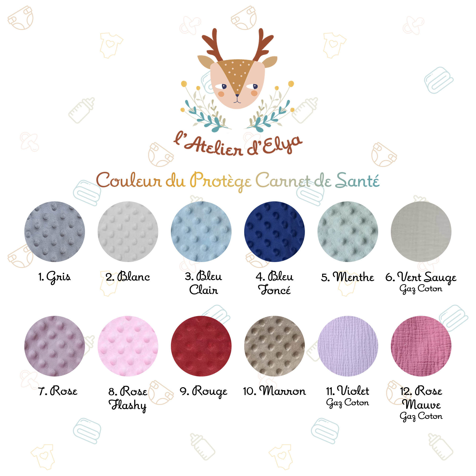 Protège Carnet de Santé Minnie Personnalisé - Floquage, Plusieurs coloris – Image 4