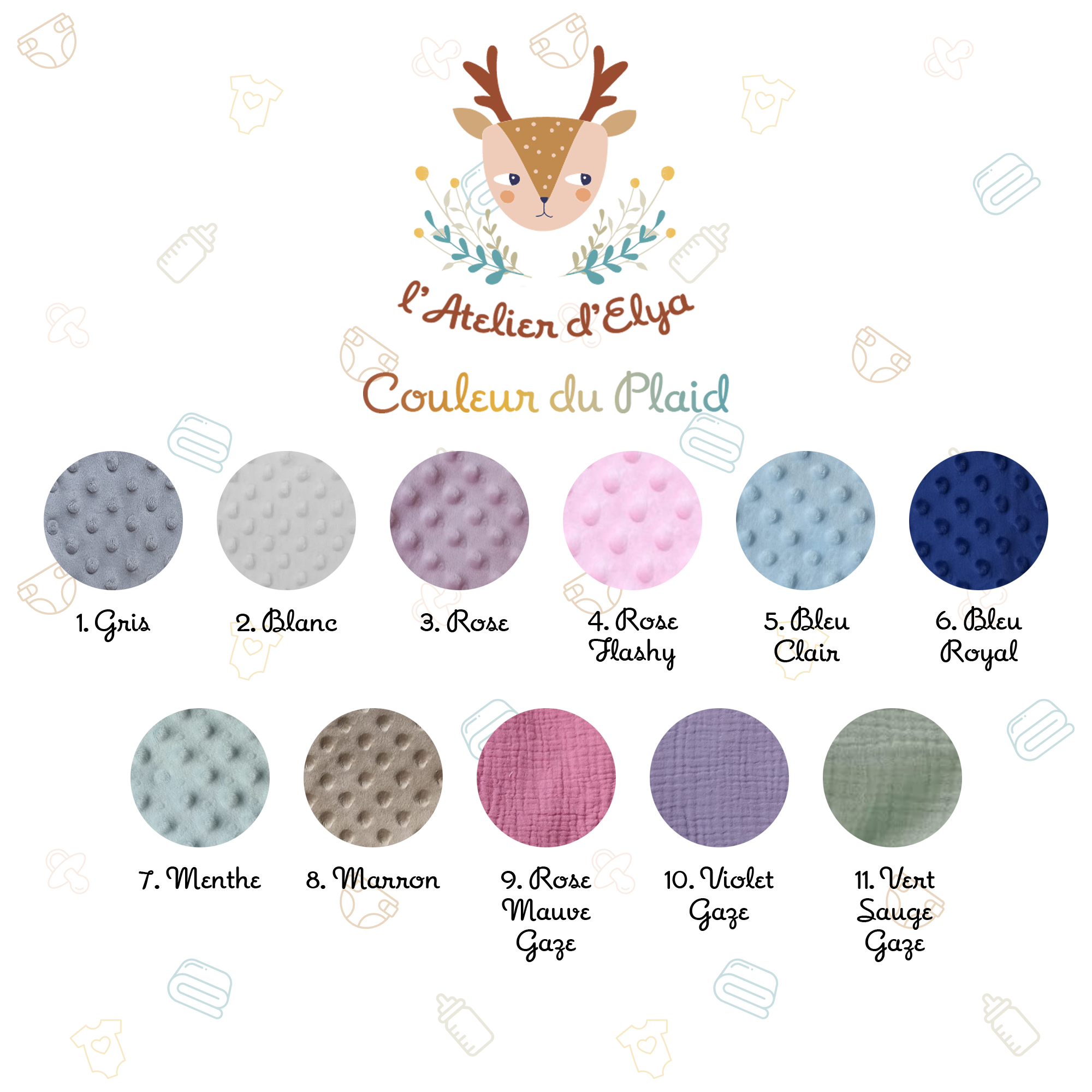 Plaid Prénom Personnalisé - Floquage, Plusieurs Coloris – Image 4