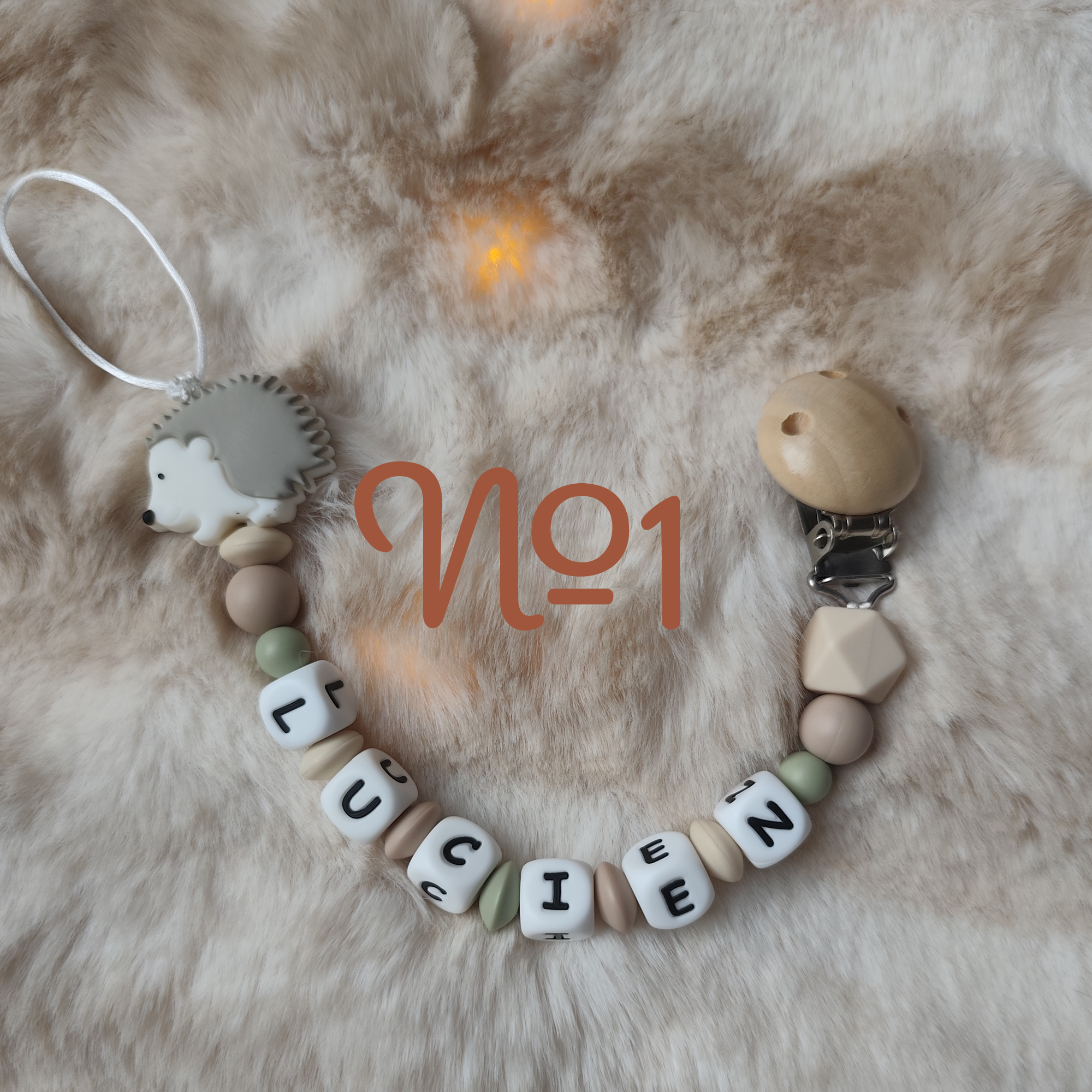 Attache Tétine Hérisson Niglo Personnalisé - Plusieurs modèles – Image 2