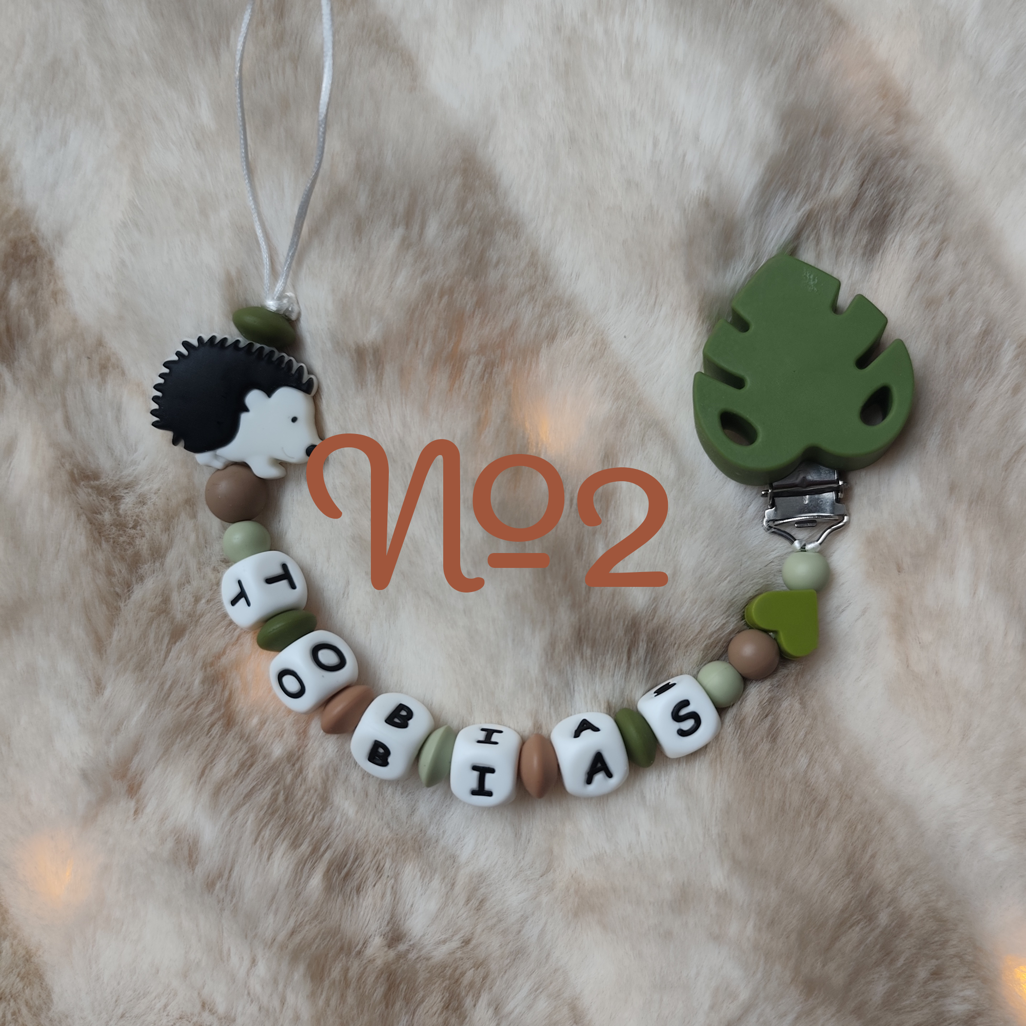 Attache Tétine Hérisson Niglo Personnalisé - Plusieurs modèles – Image 3