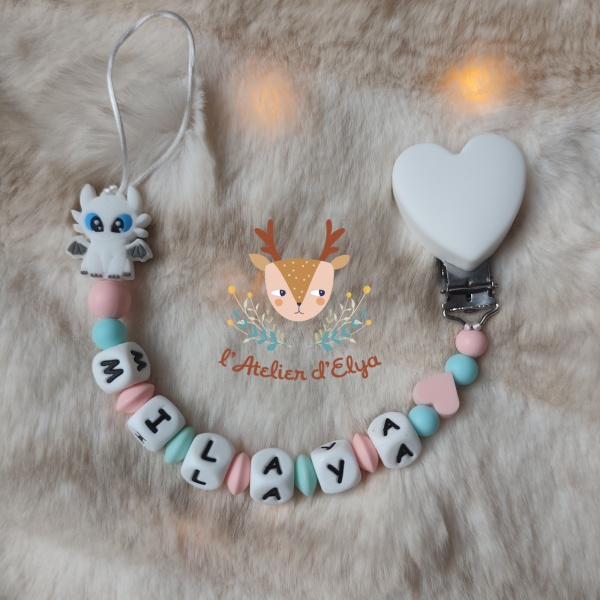 Attache Tétine Krokmou & LightFury - Plusieurs modèles