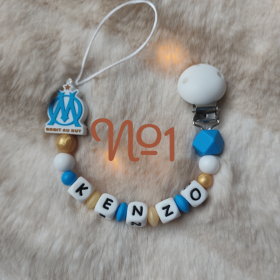 Attache Tétine OM - Olympique Marseille - Plusieurs modèles