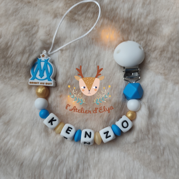 Attache Tétine OM - Olympique Marseille - Plusieurs modèles