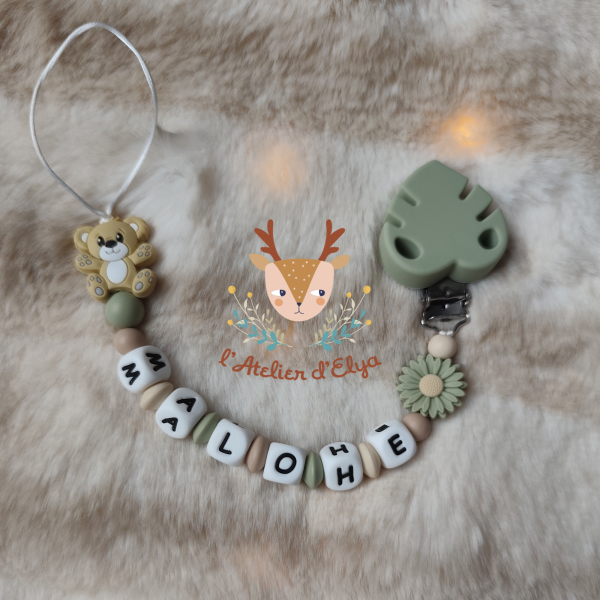 Attache Tétine Ourson - Plusieurs modèles