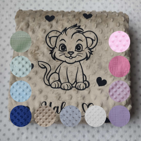 Plaid Univers Animaux Personnalisé - Floquage, Plusieurs modèles