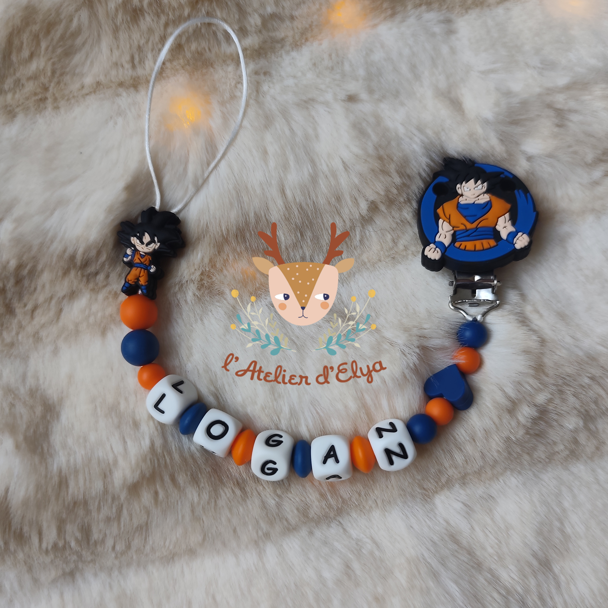 Attache Tétine Sangoku Personnalisé - Plusieurs modèles