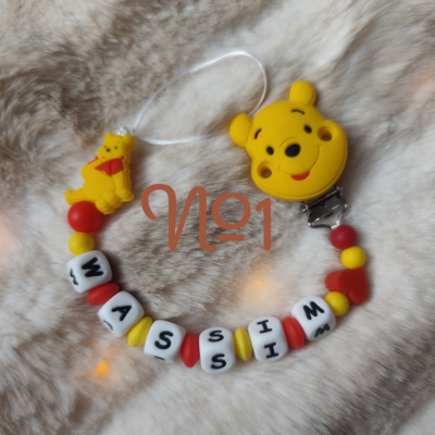 Attache Tétine Winnie Personnalisé - Plusieurs modèles