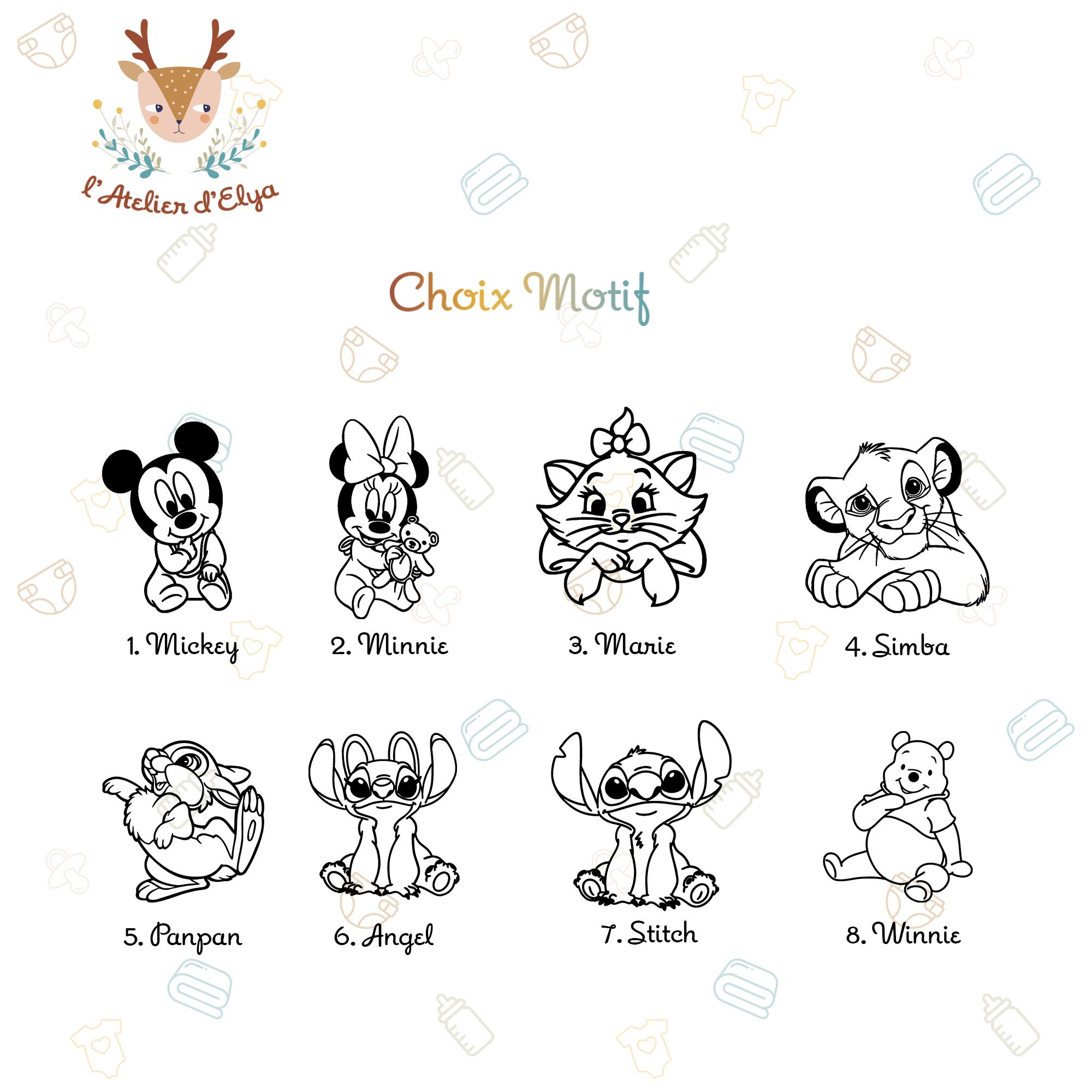 Gigoteuse Univers Disney Personnalisé - Floquage, Plusieurs modèles – Image 4