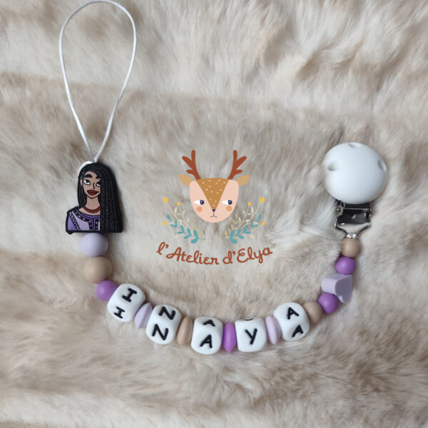 Attache Tétine Wish Asha Personnalisé - Plusieurs modèles