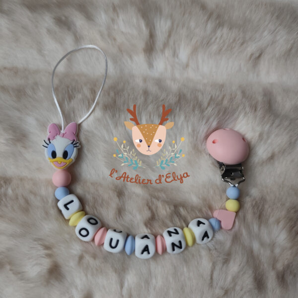 Attache Tétine Daisy Personnalisé - Plusieurs modèles