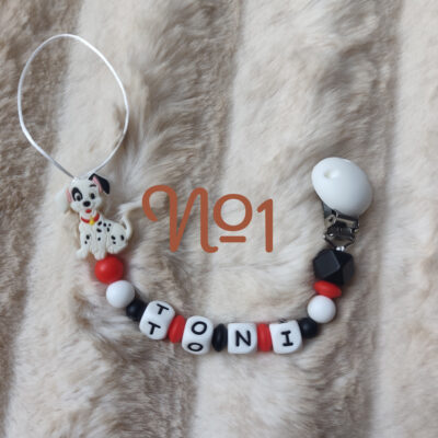 Attache Tétine Dalmatien Personnalisé - Plusieurs modèles