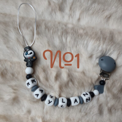 Attache Tétine Jack Skellington Personnalisé - Plusieurs modèles