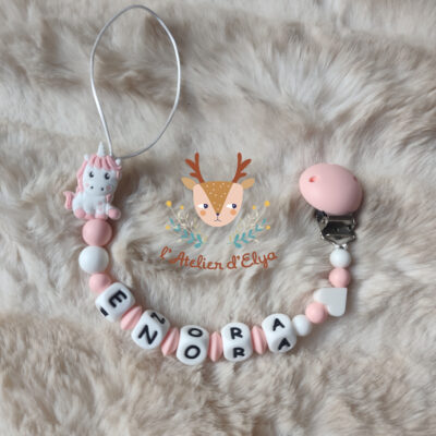 Attache Tétine Licorne Personnalisé - Plusieurs modèle