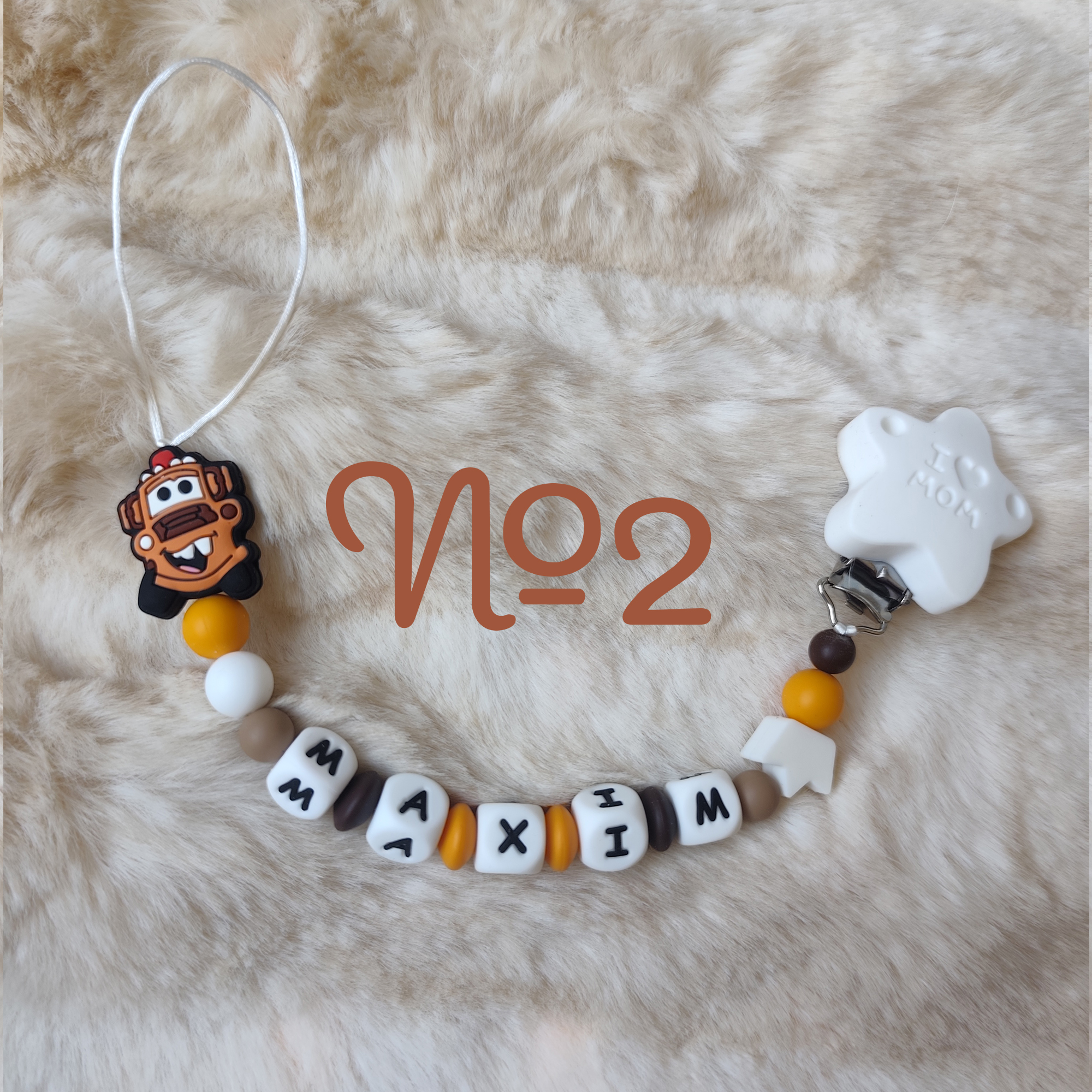 Attache Tétine Cars FlashMcQueen Personnalisé - Plusieurs modèles – Image 3