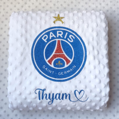 Plaid Paris Saint Germain PSG Personnalisé - Floquage, Plusieurs modèles