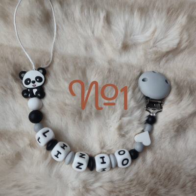 Attache Tétine Panda Personnalisé - Plusieurs modèles