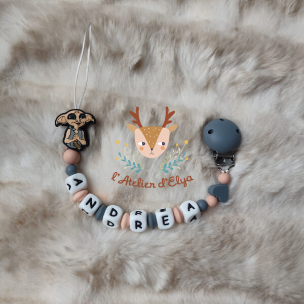 Attache Tétine Dobby Harry Potter Personnalisé - Plusieurs modèles