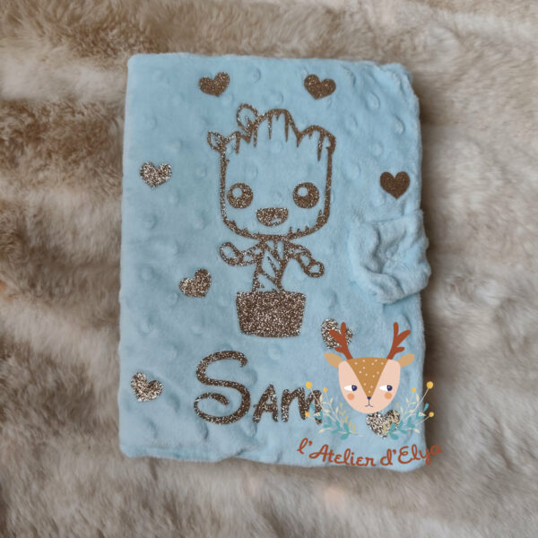 Protège Carnet de Santé Groot Personnalisé - Floquage, Plusieurs coloris