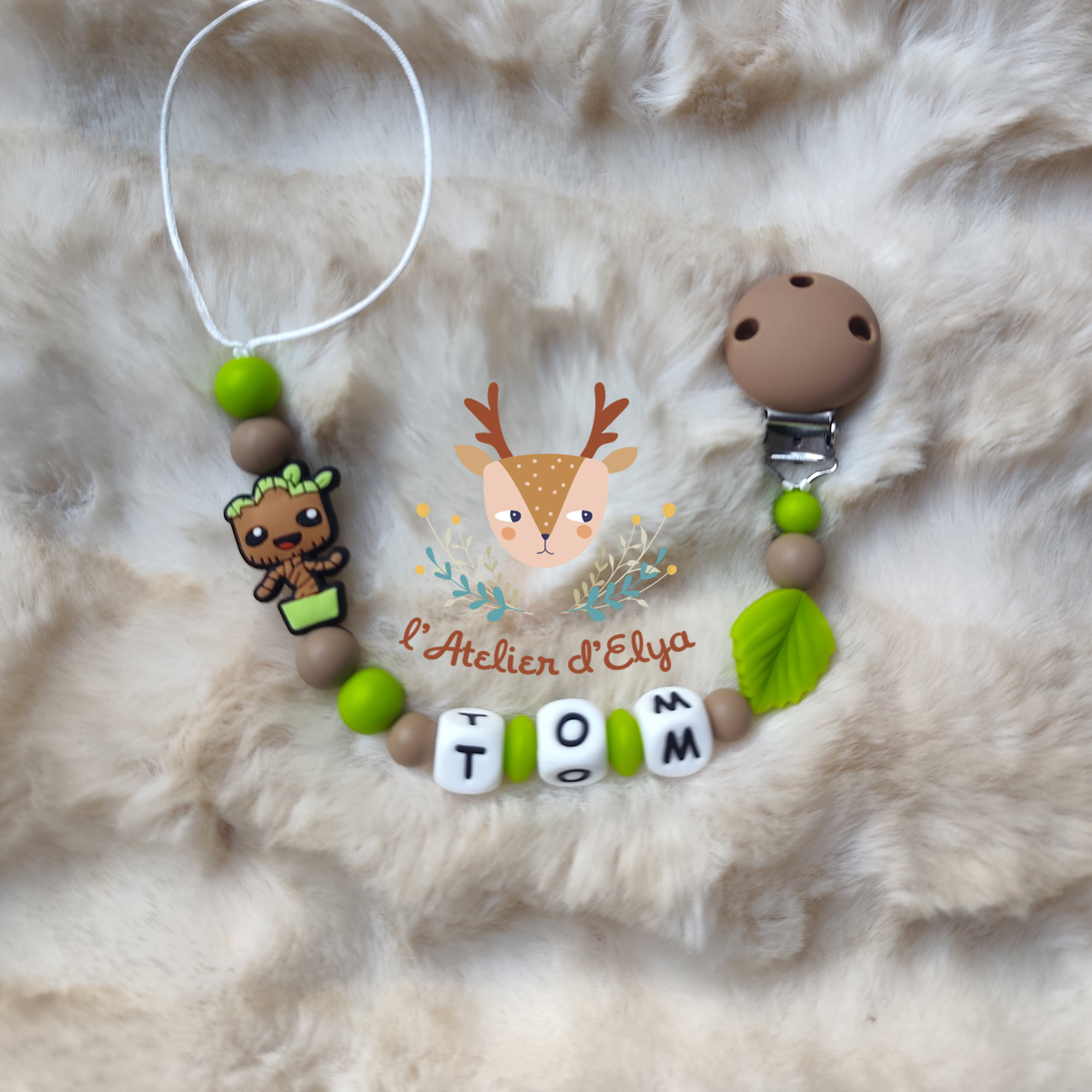 Attache Tétine Groot Personnalisé - Plusieurs modèles