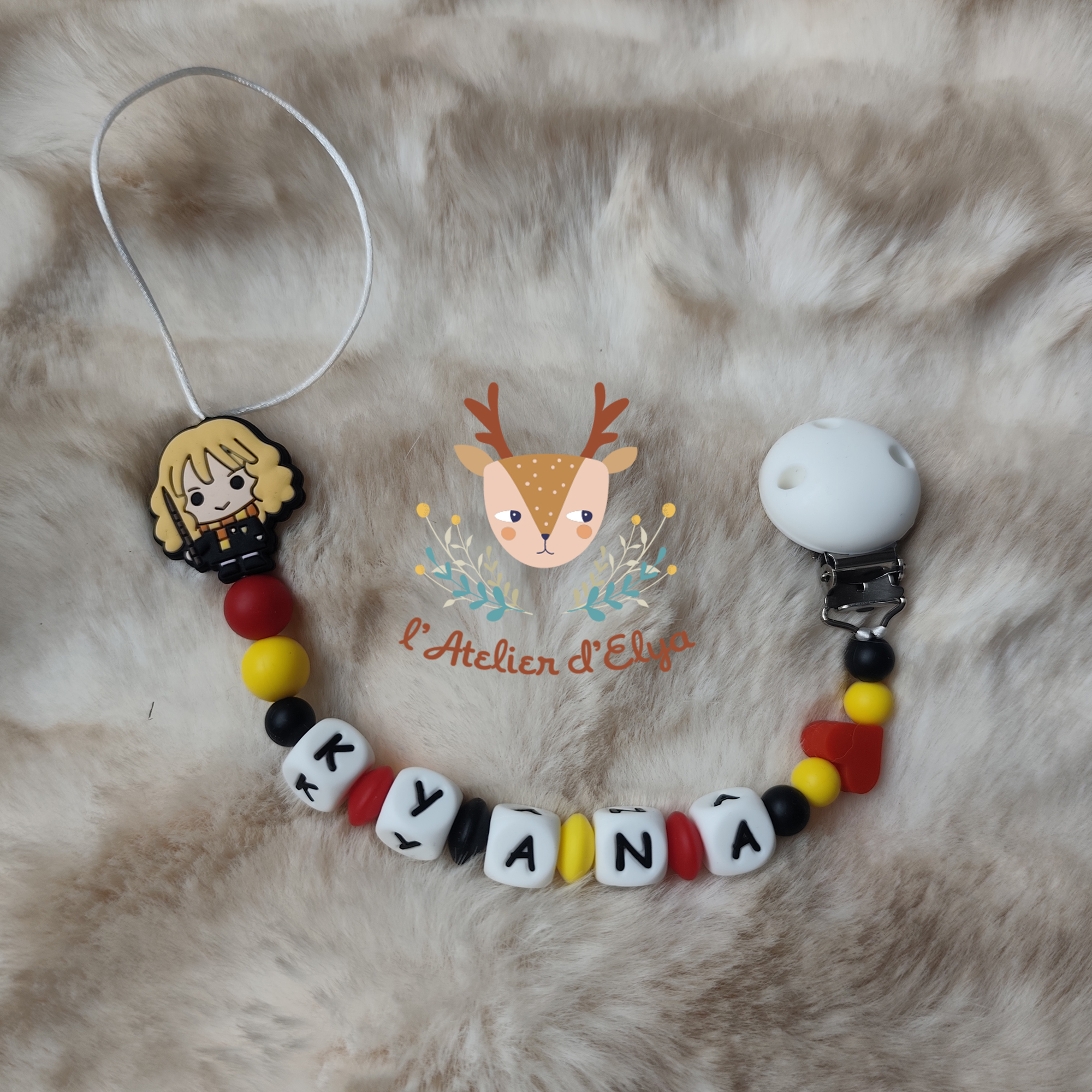 Attache Tétine Hermione Harry Potter Personnalisé - Plusieurs modèles