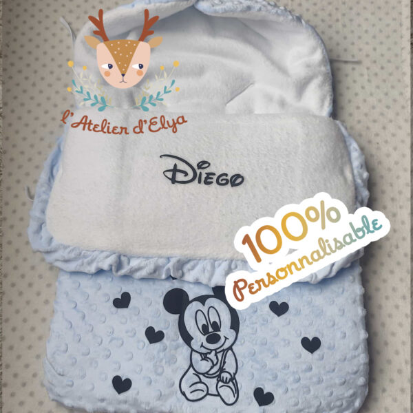 Nid d'Ange Mickey Personnalisé - Floquage, Plusieurs Coloris