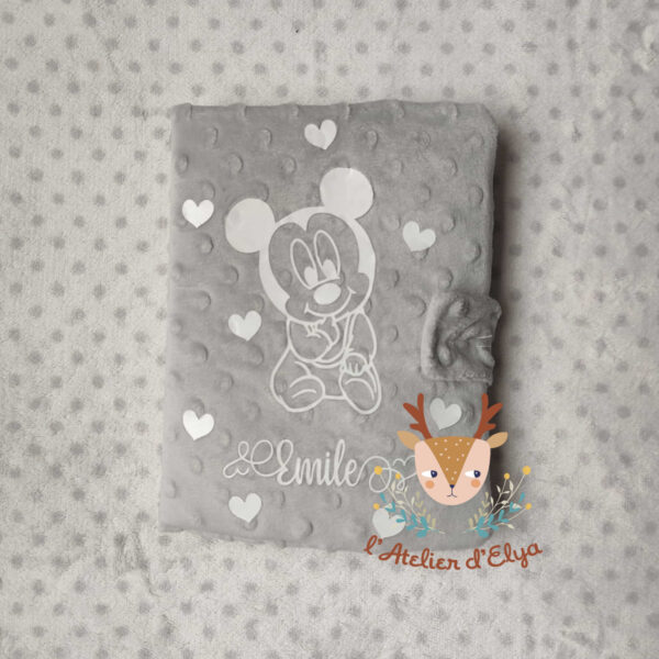 Protège Carnet de Santé Mickey Personnalisé - Floquage, Plusieurs coloris
