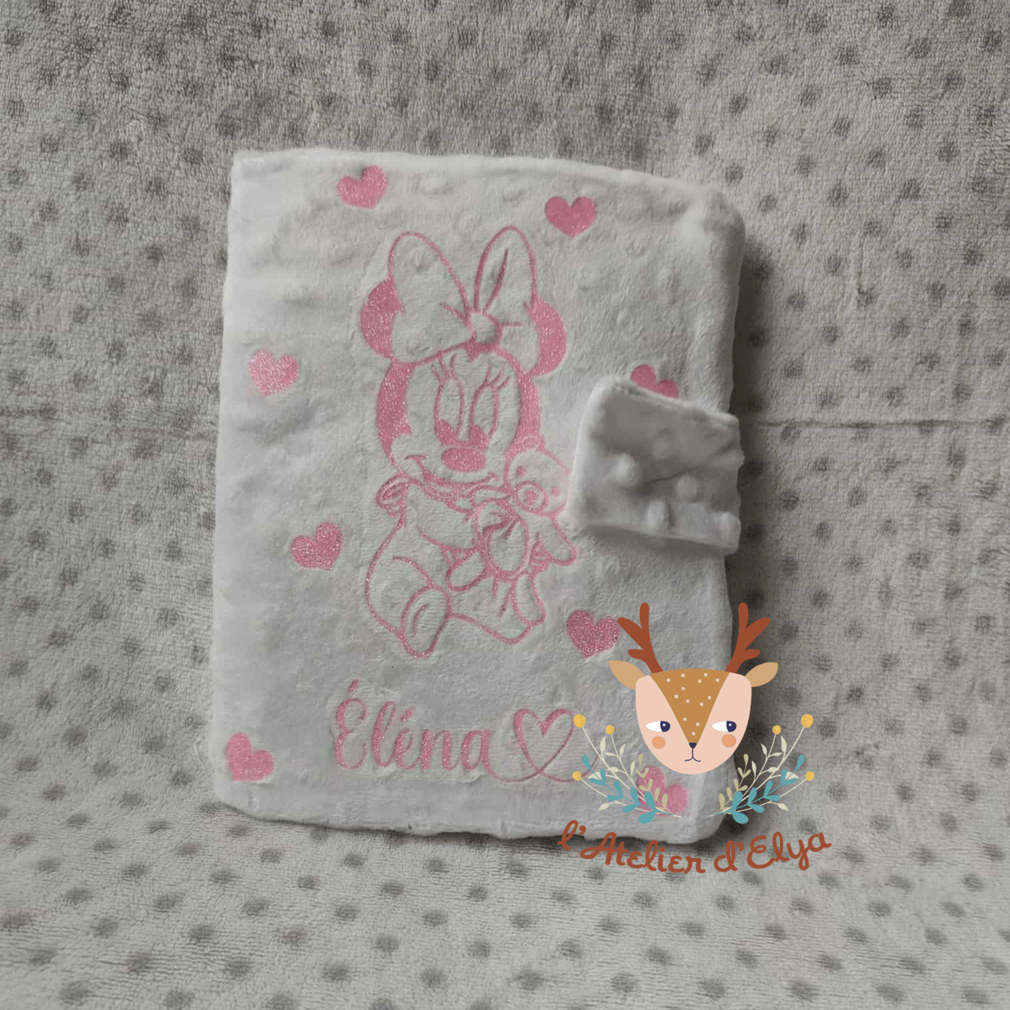 Protège Carnet de Santé Minnie Personnalisé - Floquage, Plusieurs coloris – Image 3