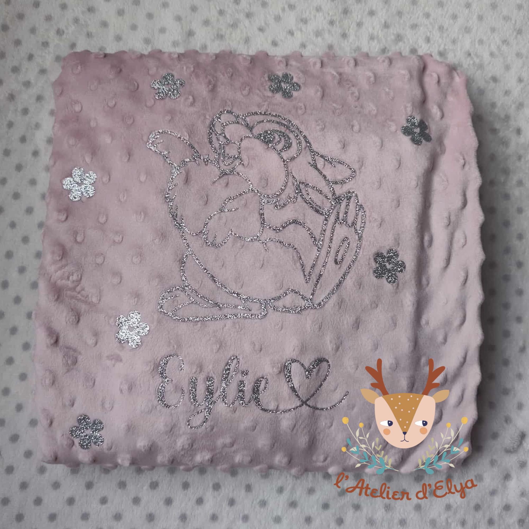 Plaid Panpan Personnalisé - Floquage, Plusieurs Coloris