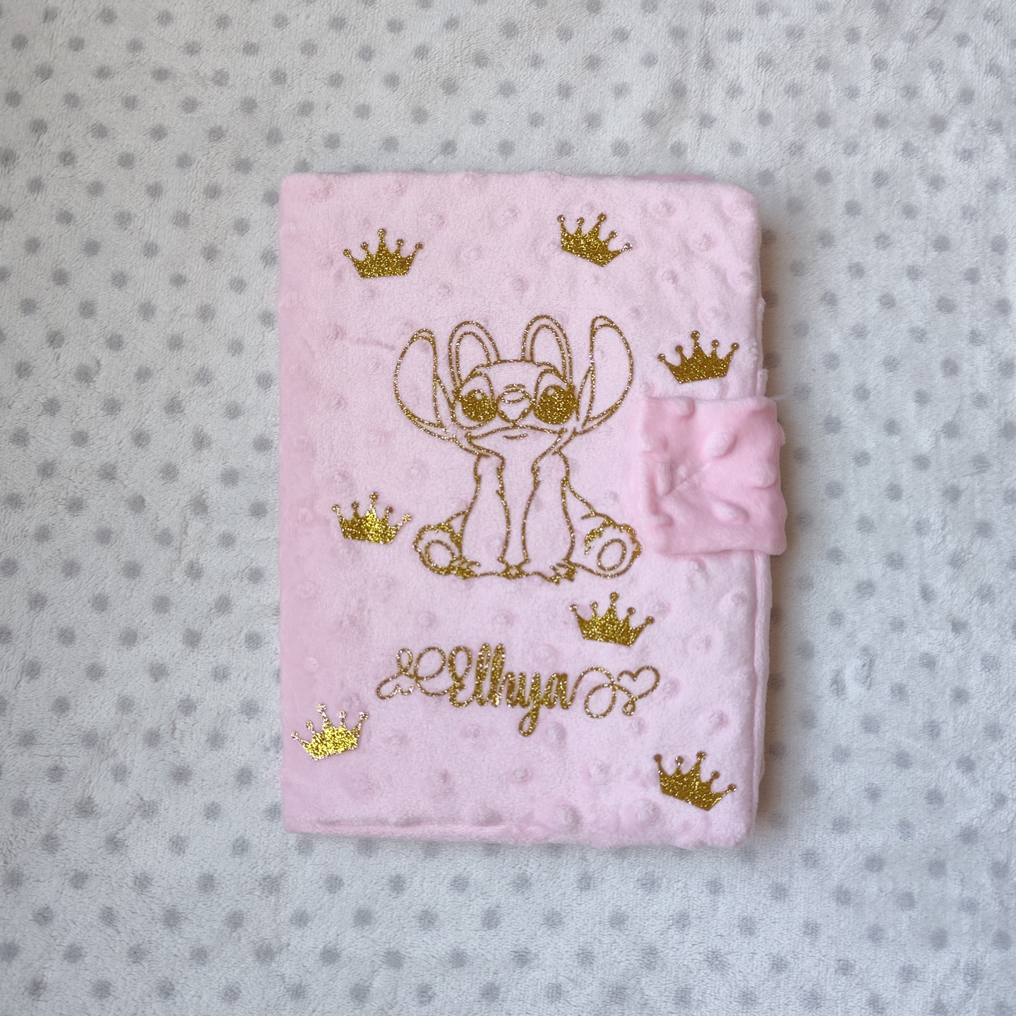 Protège Carnet de Santé Angele Personnalisé - Floquage, Plusieurs coloris