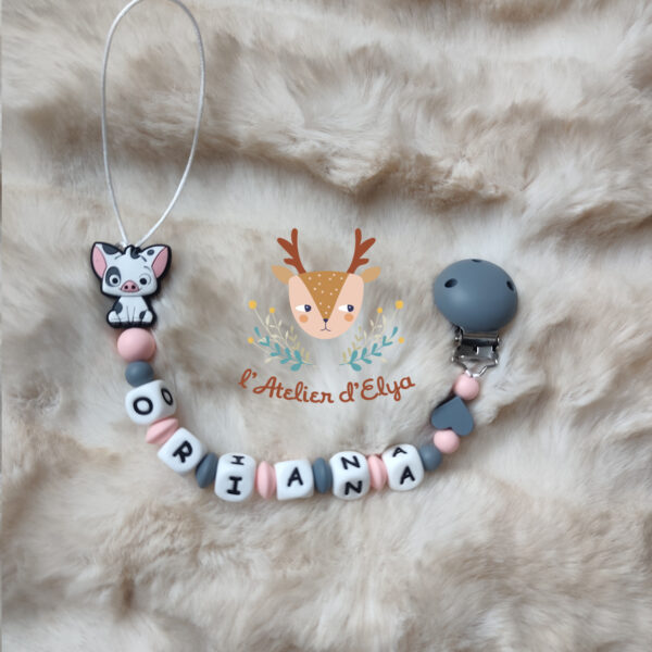 Attache Tétine Pua Vaiana Personnalisé - Plusieurs modèles