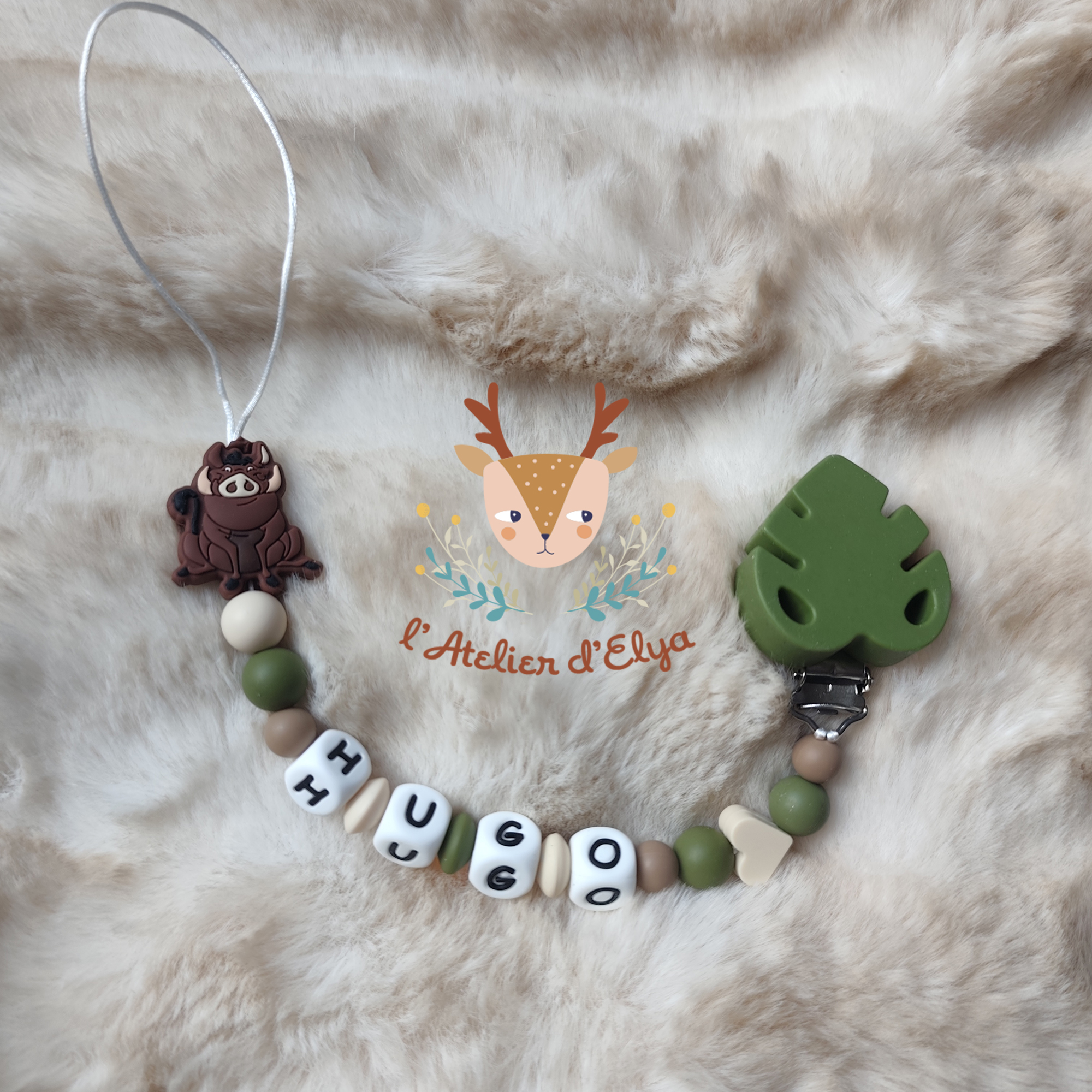 Attache Tétine Pumba Personnalisé - Plusieurs modèles