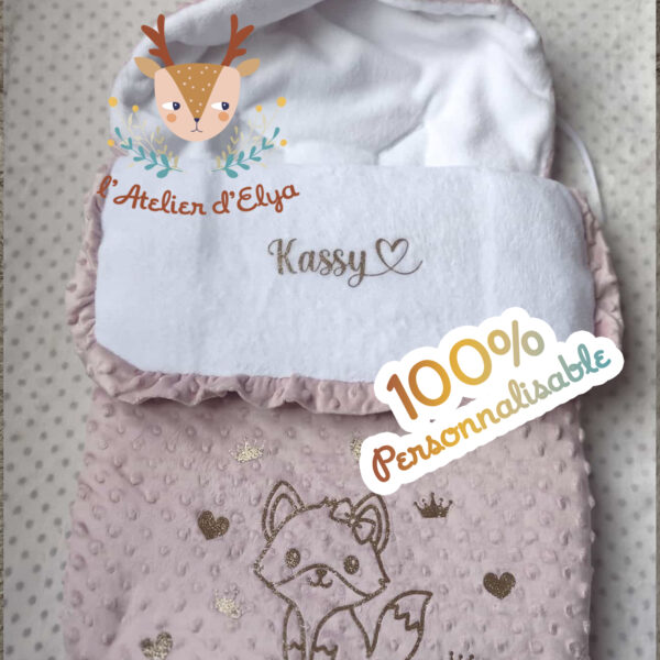 Nid d'Ange Renarde Personnalisé - Floquage, Plusieurs Coloris