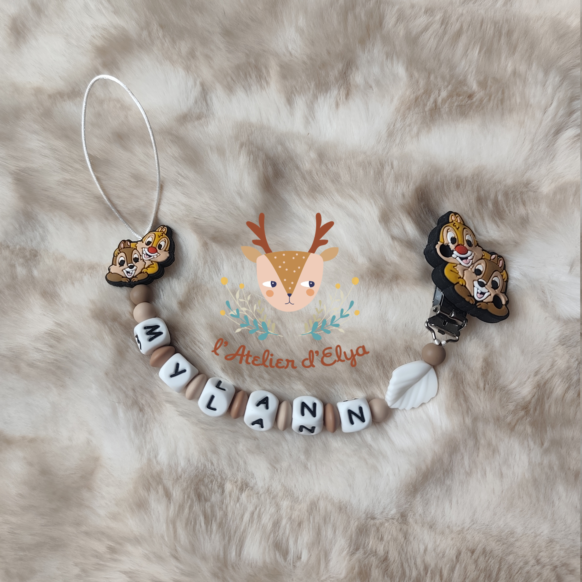 Attache Tétine Tic & Tac Personnalisé - Plusieurs modèles