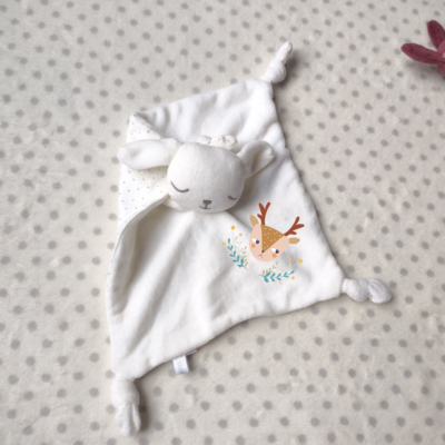 Doudou Lapin Blanc Personnalisé