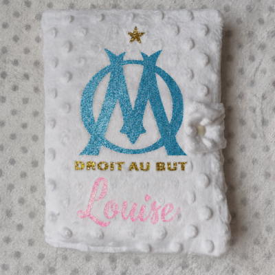 Protège Carnet de Santé Olympique Marseille Personnalisé - Floquage, Plusieurs coloris