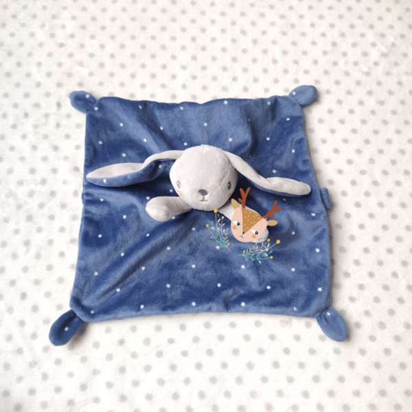 Doudou Lapin Bleu Personnalisé