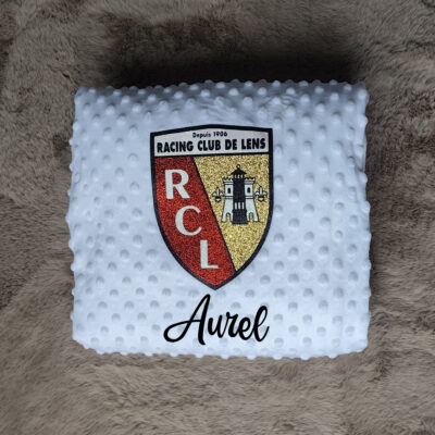 Plaid Racing Club de Lens RCL - Floquage, Plusieurs modèles