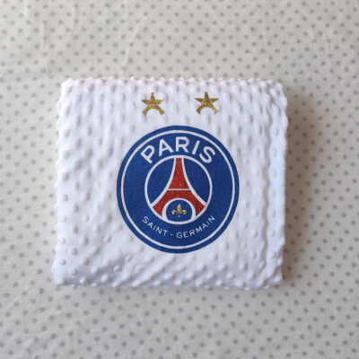 Plaid Paris Saint Germain PSG Deux Étoiles Personnalisé - Floquage, Plusieurs modèles