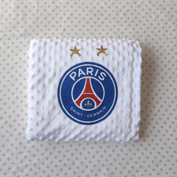 Plaid Paris Saint Germain PSG Deux Étoiles Personnalisé - Floquage, Plusieurs modèles