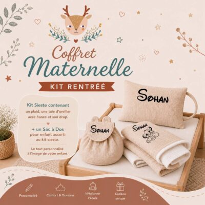 Coffret Maternelle – Floquage, Plusieurs Coloris