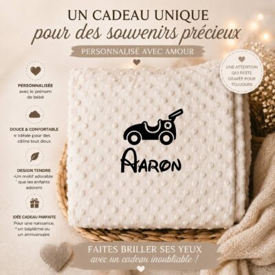 Plaid Univers Véhicules Personnalisé - Floquage, Plusieurs modèles